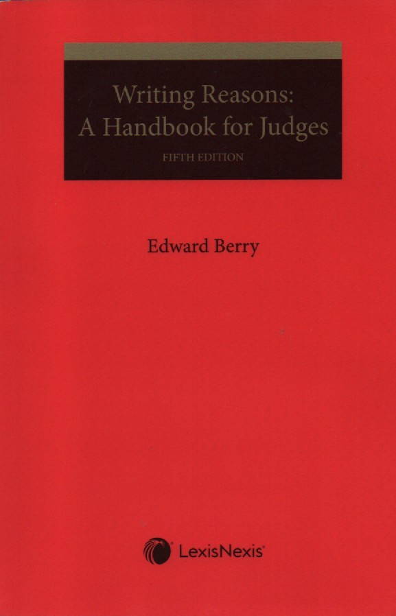 Cover Writing Reasons: A Handbook for Judges 5th ed