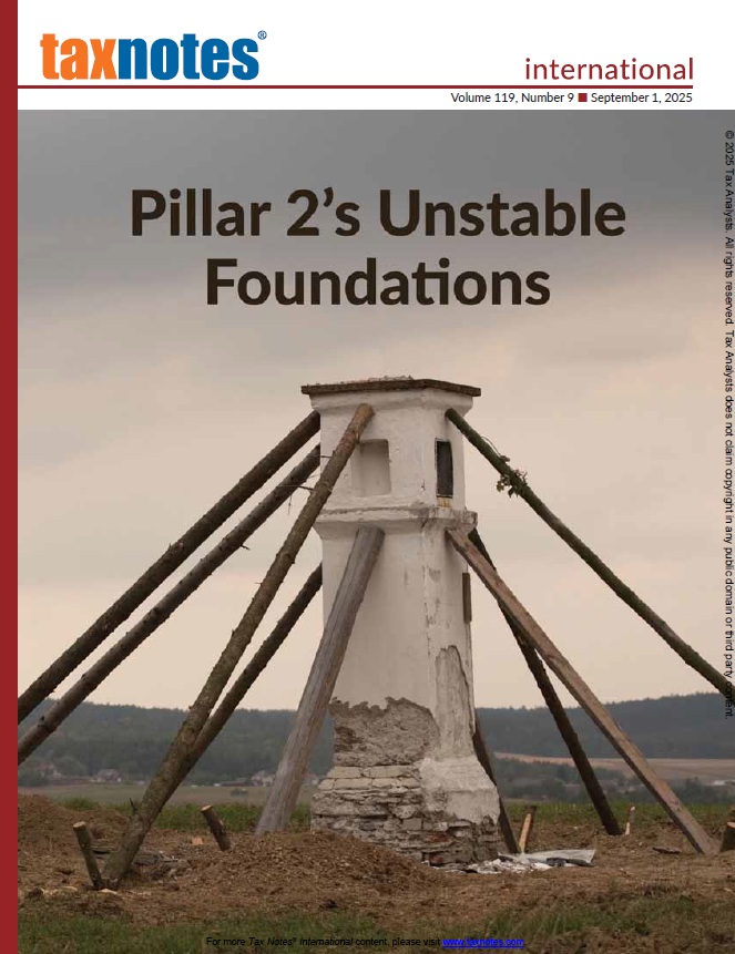 Cover Tax Notes International: Volume 119, Number 9, Sep 1, 2025