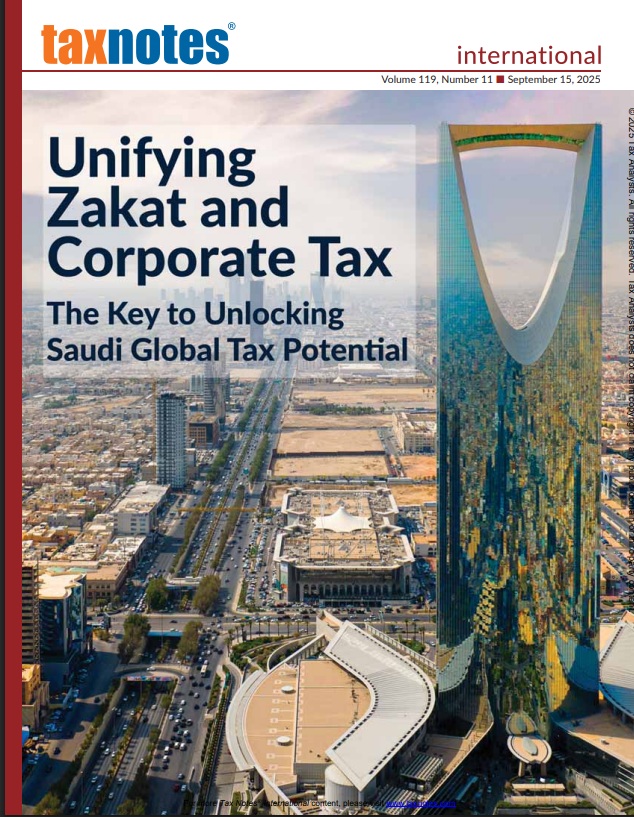 Cover Tax Notes International: Volume 119, Number 11, Sep 15, 2025