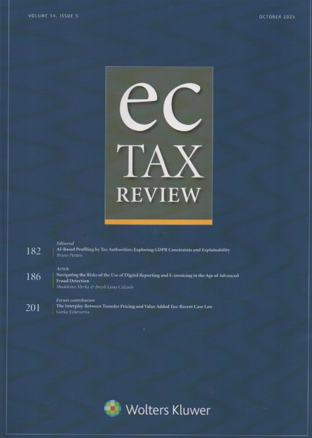 Cover EC Tax Review: Volume 34, Issue 5, October, 2025