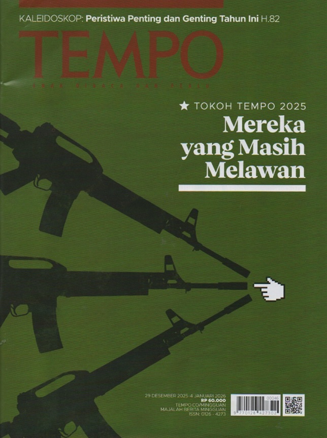 Cover Tempo: 29 Desember 2025 - 4 January 2026