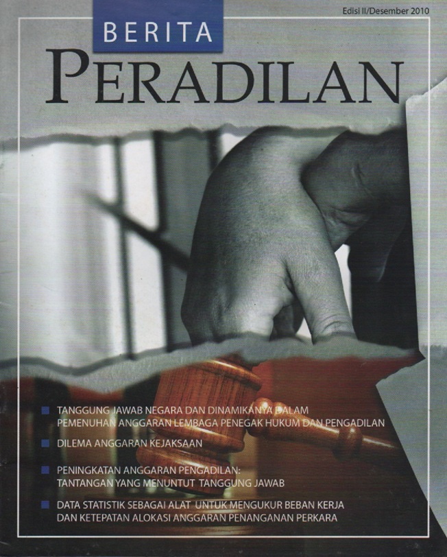 Cover Berita Peradilan Edisi II/Desember 2010
