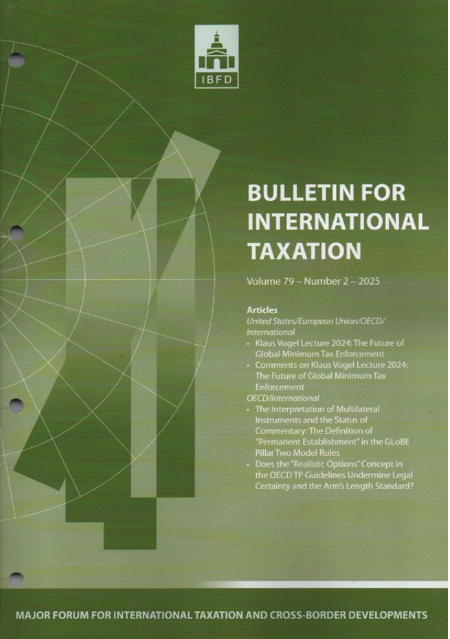 Cover Bulletin for International Taxation Vol. 79 No. 2 - 2025