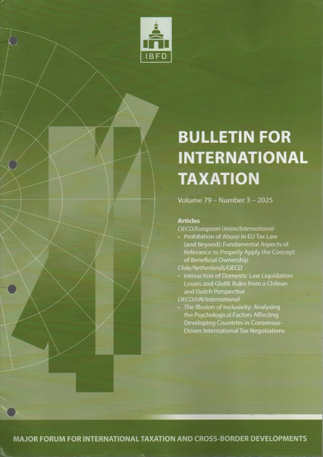 Cover Bulletin for International Taxation Vol. 79 No. 3 - 2025