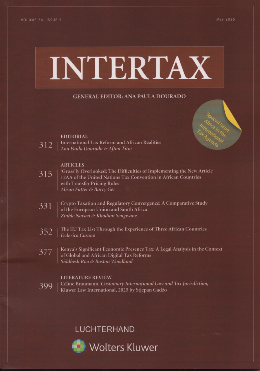 Cover Intertax: Volume 54, Issue 5, May 2026