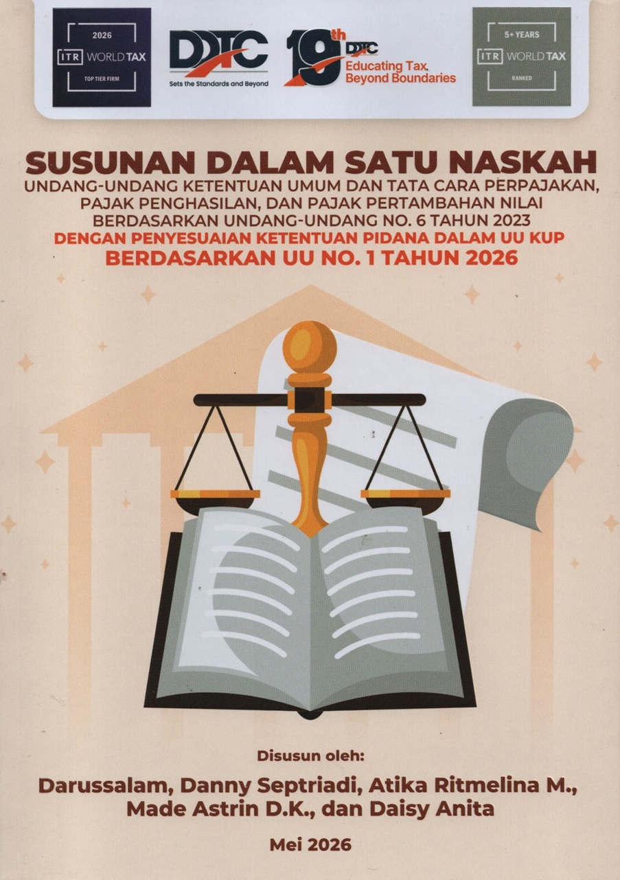 Cover Susunan Dalam Satu Naskah UU KUP, UU PPh, dan UU PPN Berdasarkan UU 6/2023 dengan Penyesuaian Ketentuan Pidana dalam UU KUP Berdasarkan UU 1/2026