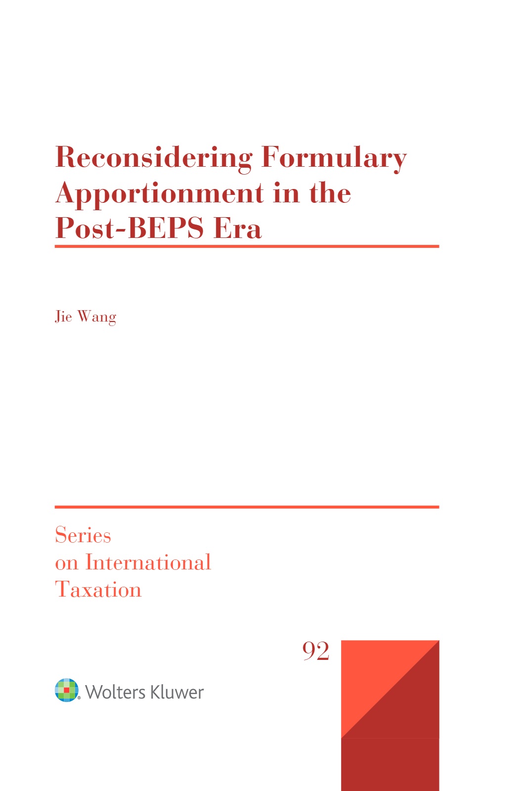 Cover Reconsidering Formulary Apportionment in the Post-BEPS Era
