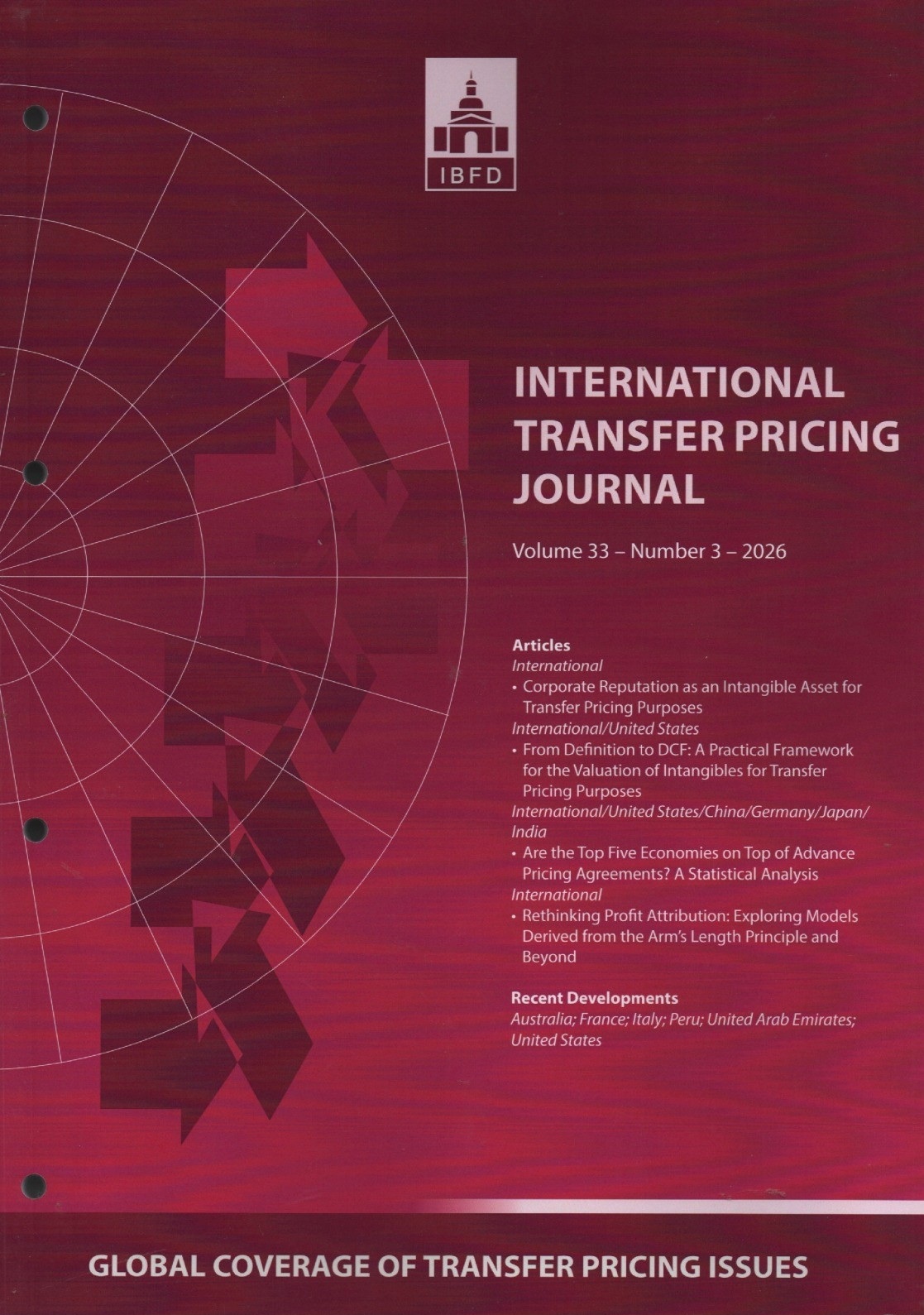 Cover International Transfer Pricing Journal Vol. 33 No. 3 - 2026