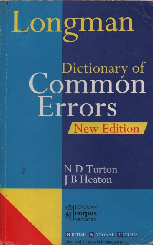 Cover Longman Dictionary of Common Errors
