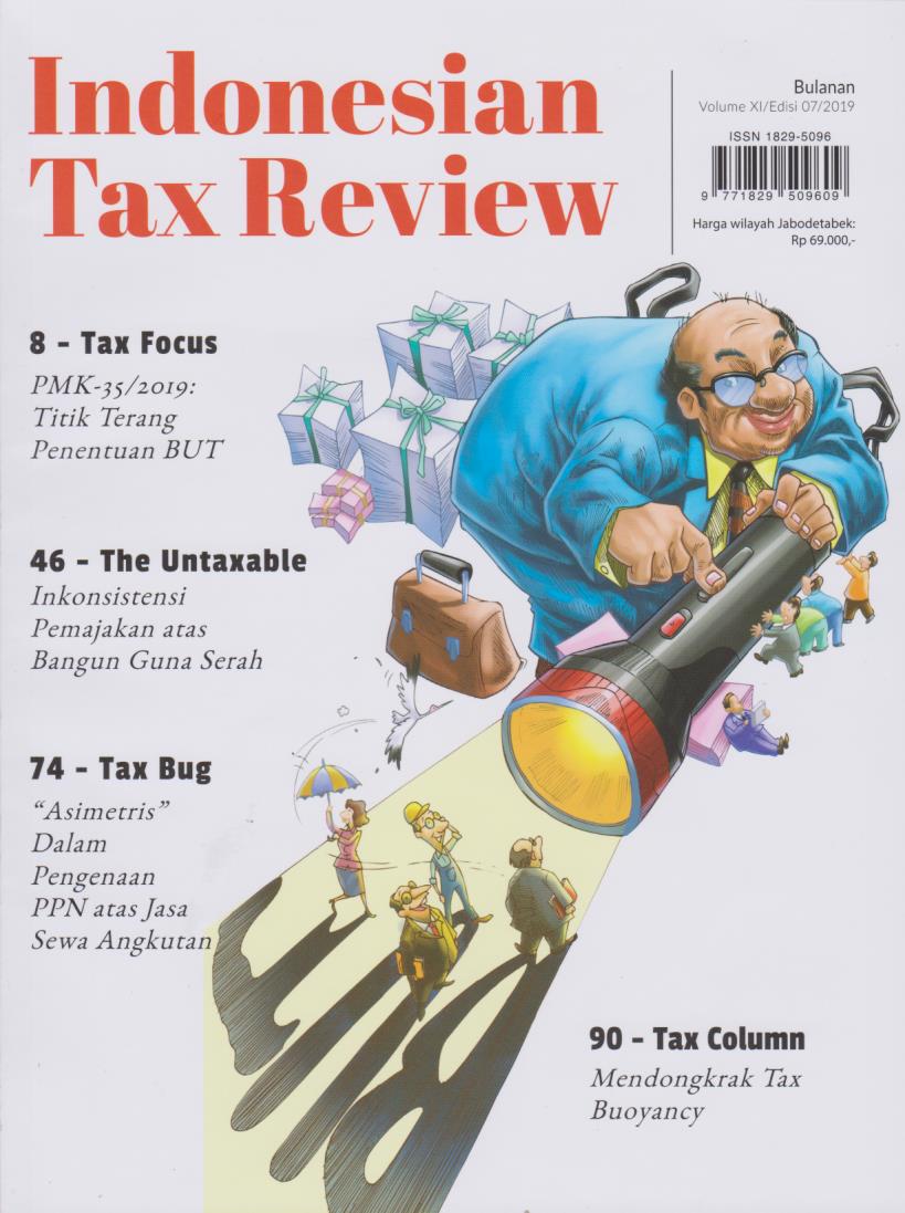 Cover Indonesian Tax Review: Cerdas Mengupas dan Independen Volume XI/Edisi 07/2019