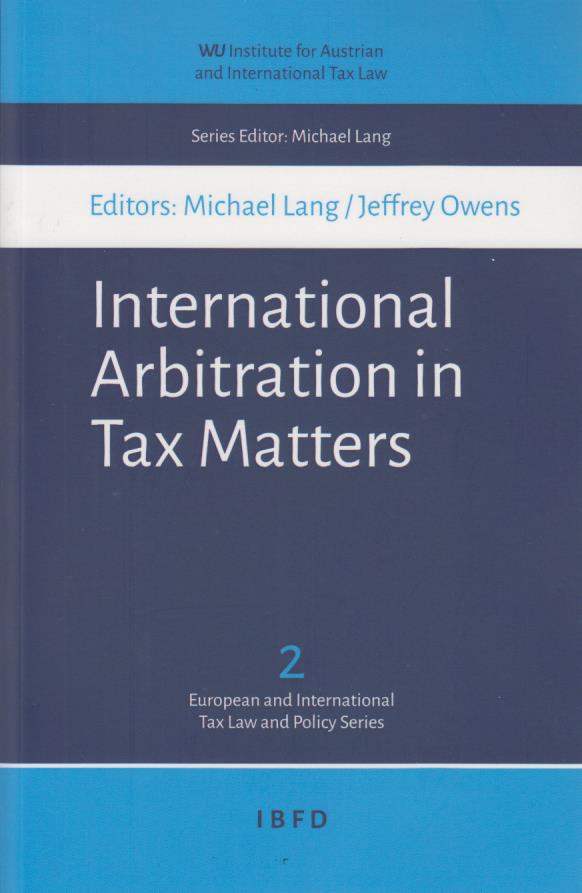 Cover International Arbitration in Tax Matters