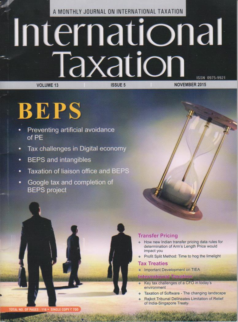 Cover International Taxation : Volume 13, Issue 5, November 2015