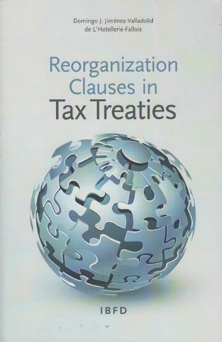 Cover Reorganization Clauses in Tax Treaties