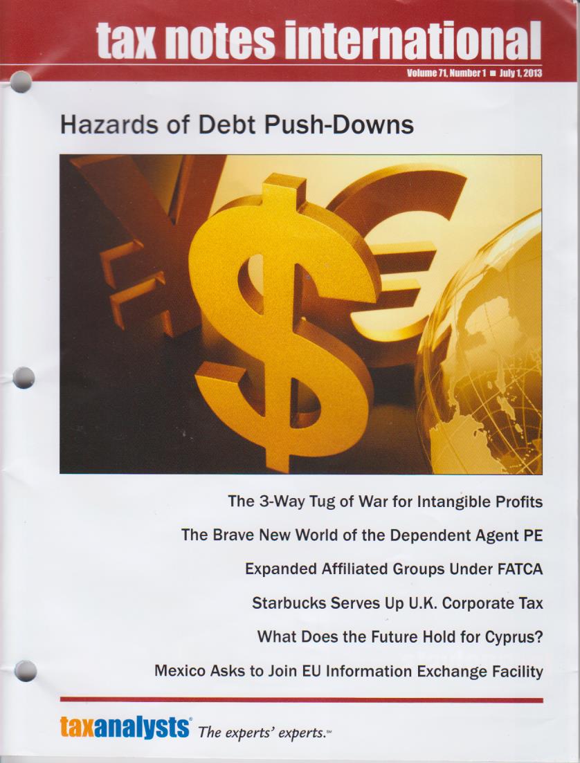 Tax Note Tax Notes International: Volume 71, Number 1, July 1, 2013 | DDTC Library