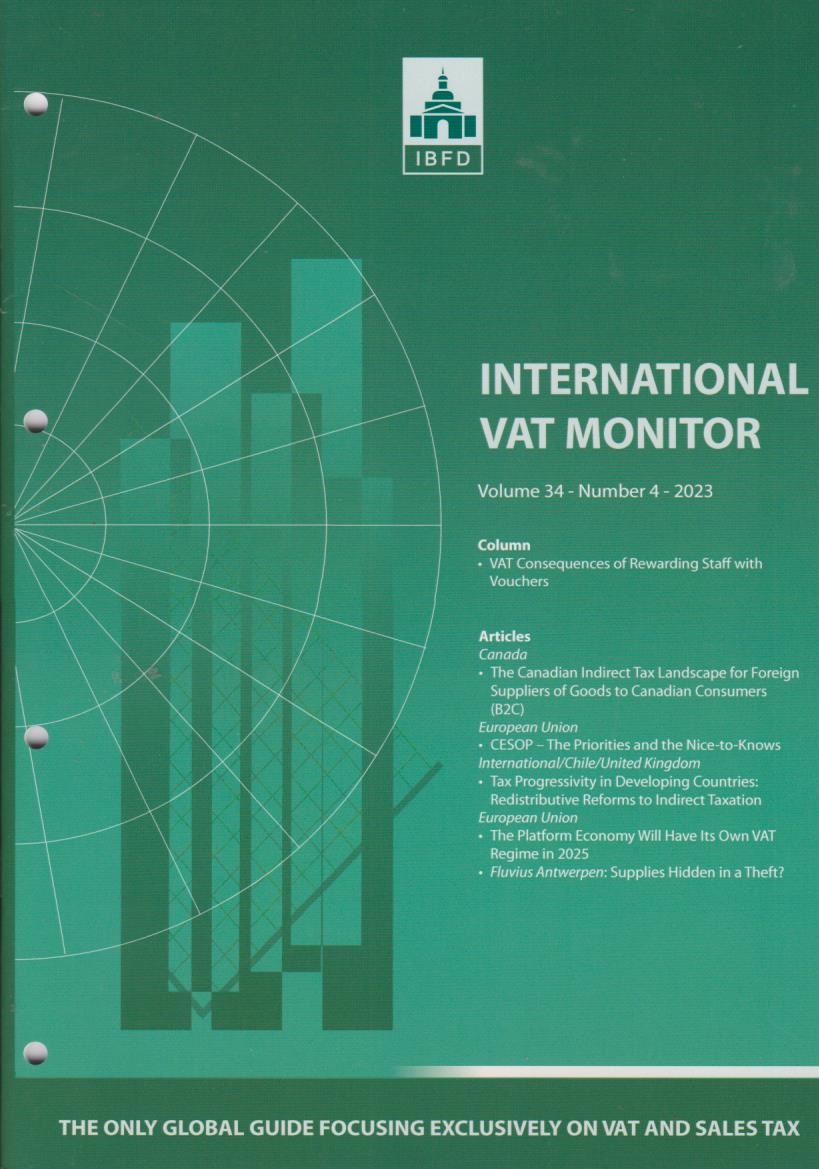 Cover International VAT Monitor Vol. 34 No. 4 - 2023
