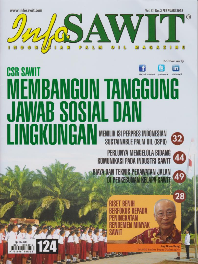 Cover Info Sawit: Indonesian Palm Oil Magazine Vol. XII No. 2 Februari 2018